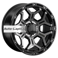 LS FlowForming 9x20/6x139,7 ET20 D106,1 RC68 BKF (конус, Колпак+лого)