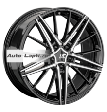LS FlowForming 8x18/5x108 ET36 D65,1 RC76 BKF (конус, Колпак+лого)