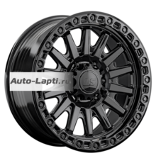 LS FlowForming 9x18/6x139,7 ET15 D106,1 RC90 BK (конус, Колпак+лого)