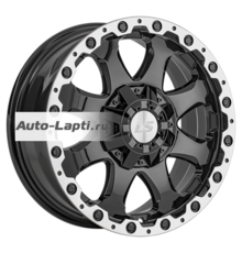 LS 8x17/5x150 ET45 D110,1 1375 BKL (конус, Колпак+лого)
